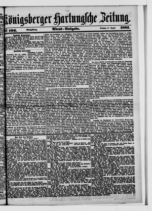 Königsberger Hartungsche Zeitung on Aug 23, 1881