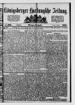 Königsberger Hartungsche Zeitung vom 28.08.1881