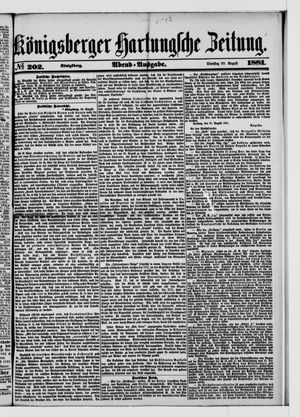 Königsberger Hartungsche Zeitung vom 30.08.1881