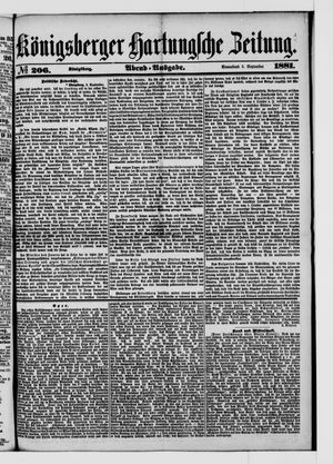 Königsberger Hartungsche Zeitung vom 03.09.1881