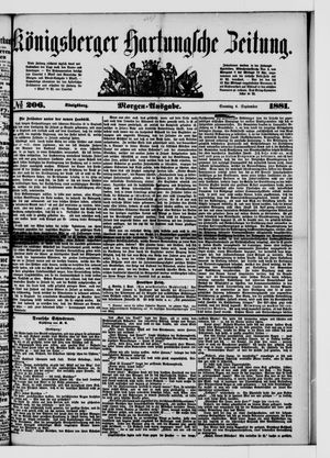 Königsberger Hartungsche Zeitung vom 04.09.1881