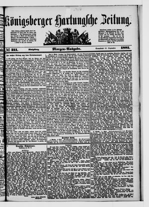 Königsberger Hartungsche Zeitung vom 10.09.1881