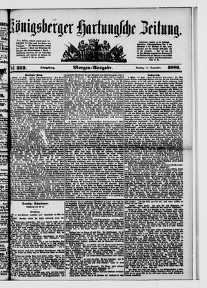 Königsberger Hartungsche Zeitung vom 13.09.1881