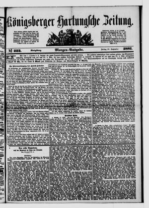 Königsberger Hartungsche Zeitung vom 23.09.1881
