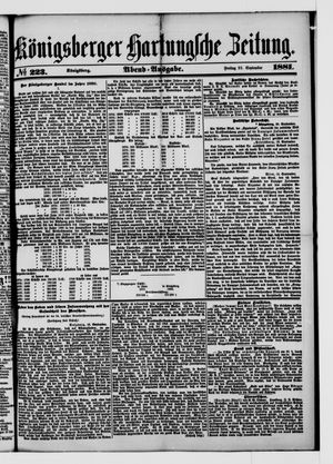 Königsberger Hartungsche Zeitung vom 23.09.1881