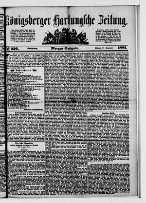 Königsberger Hartungsche Zeitung vom 28.09.1881