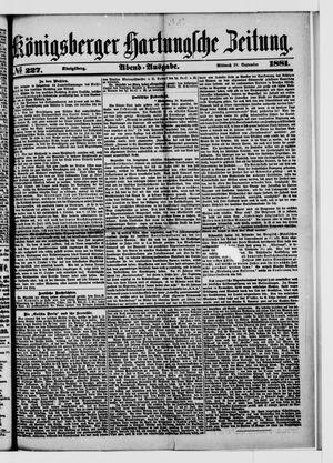 Königsberger Hartungsche Zeitung vom 28.09.1881