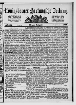 Königsberger Hartungsche Zeitung vom 05.10.1881