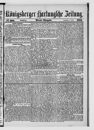 Königsberger Hartungsche Zeitung vom 06.10.1881