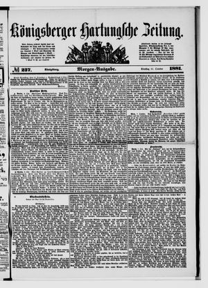 Königsberger Hartungsche Zeitung vom 11.10.1881