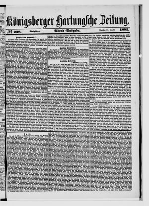 Königsberger Hartungsche Zeitung vom 11.10.1881