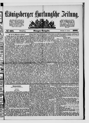 Königsberger Hartungsche Zeitung vom 12.10.1881