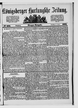 Königsberger Hartungsche Zeitung vom 13.10.1881