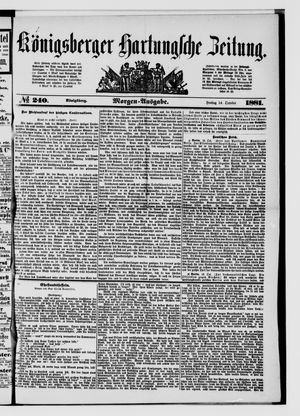 Königsberger Hartungsche Zeitung vom 14.10.1881