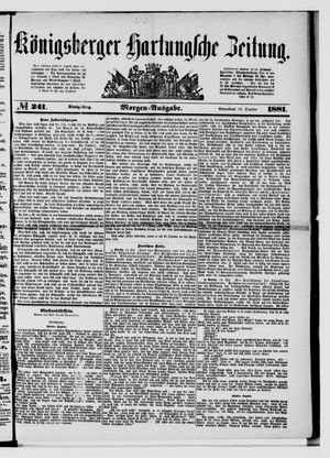Königsberger Hartungsche Zeitung vom 15.10.1881