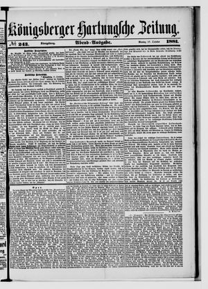 Königsberger Hartungsche Zeitung vom 17.10.1881