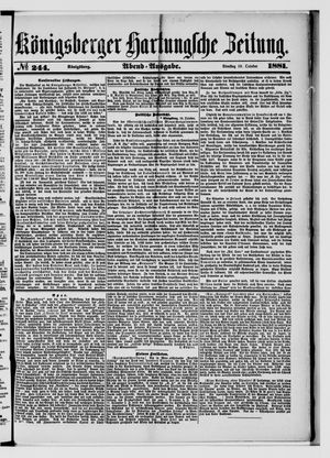 Königsberger Hartungsche Zeitung vom 18.10.1881