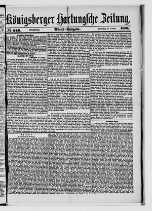Königsberger Hartungsche Zeitung vom 20.10.1881