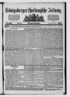 Königsberger Hartungsche Zeitung on Oct 30, 1881
