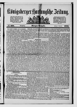 Königsberger Hartungsche Zeitung vom 04.11.1881