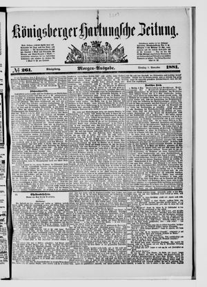 Königsberger Hartungsche Zeitung on Nov 8, 1881