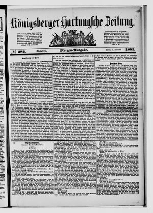 Königsberger Hartungsche Zeitung vom 02.12.1881