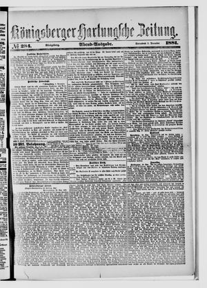 Königsberger Hartungsche Zeitung on Dec 3, 1881