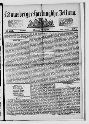 Königsberger Hartungsche Zeitung vom 06.12.1881