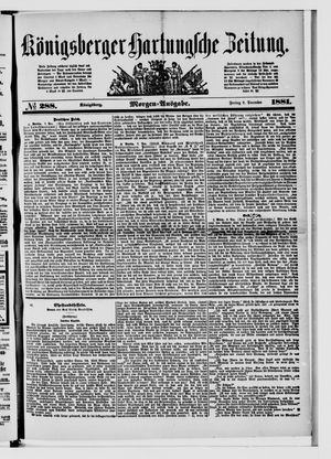 Königsberger Hartungsche Zeitung vom 09.12.1881