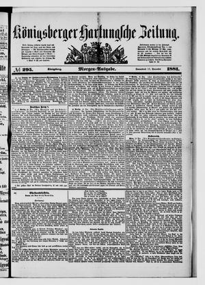 Königsberger Hartungsche Zeitung vom 17.12.1881