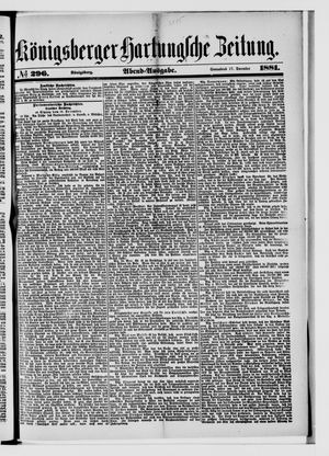 Königsberger Hartungsche Zeitung vom 17.12.1881