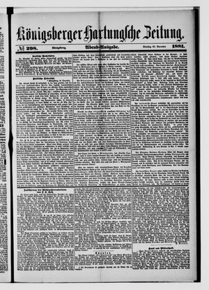 Königsberger Hartungsche Zeitung vom 20.12.1881