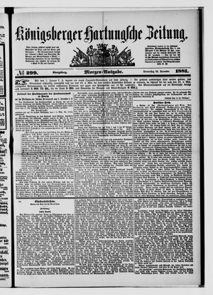 Königsberger Hartungsche Zeitung vom 22.12.1881