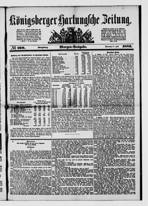 Königsberger Hartungsche Zeitung on Jul 12, 1882
