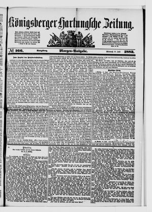 Königsberger Hartungsche Zeitung on Jul 19, 1882