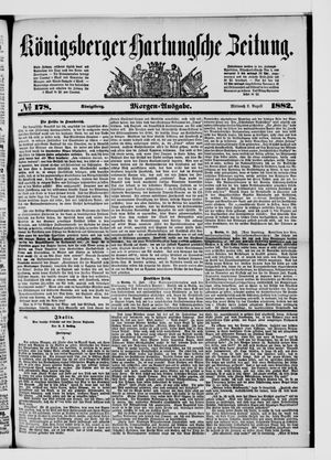 Königsberger Hartungsche Zeitung on Aug 2, 1882