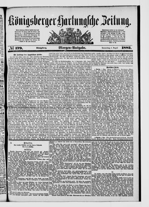 Königsberger Hartungsche Zeitung on Aug 3, 1882