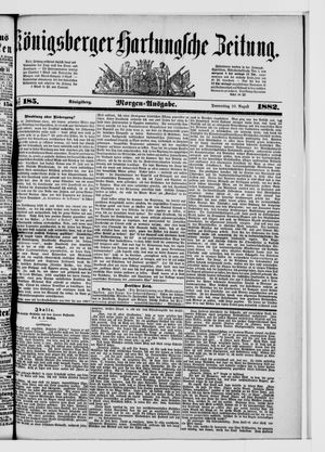 Königsberger Hartungsche Zeitung vom 10.08.1882