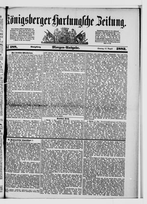 Königsberger Hartungsche Zeitung vom 13.08.1882