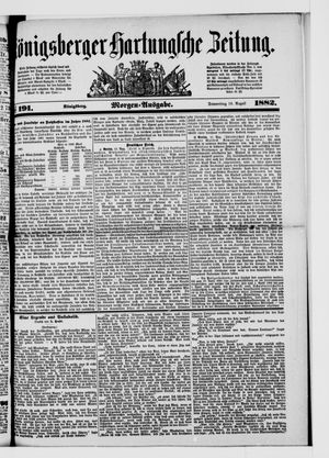 Königsberger Hartungsche Zeitung vom 17.08.1882