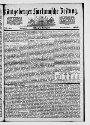 Königsberger Hartungsche Zeitung vom 19.08.1882