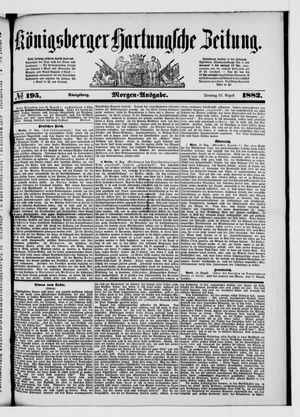 Königsberger Hartungsche Zeitung vom 22.08.1882