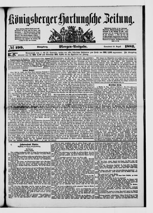 Königsberger Hartungsche Zeitung vom 26.08.1882