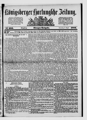 Königsberger Hartungsche Zeitung vom 31.08.1882