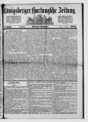 Königsberger Hartungsche Zeitung vom 01.09.1882