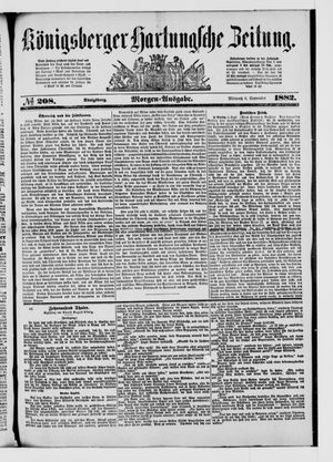 Königsberger Hartungsche Zeitung vom 06.09.1882