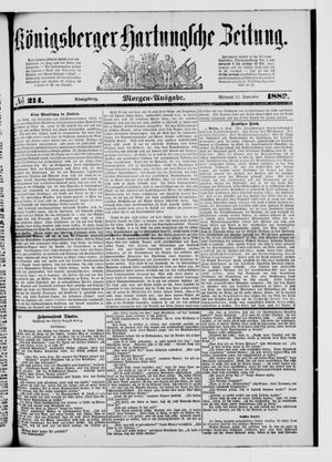 Königsberger Hartungsche Zeitung vom 13.09.1882