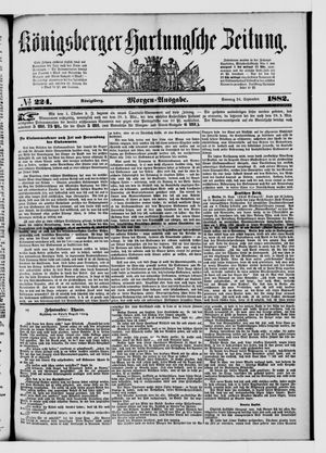 Königsberger Hartungsche Zeitung vom 24.09.1882