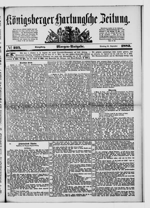 Königsberger Hartungsche Zeitung vom 26.09.1882
