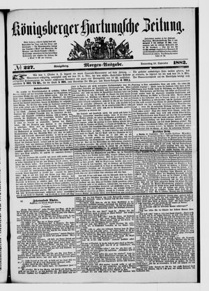 Königsberger Hartungsche Zeitung vom 28.09.1882